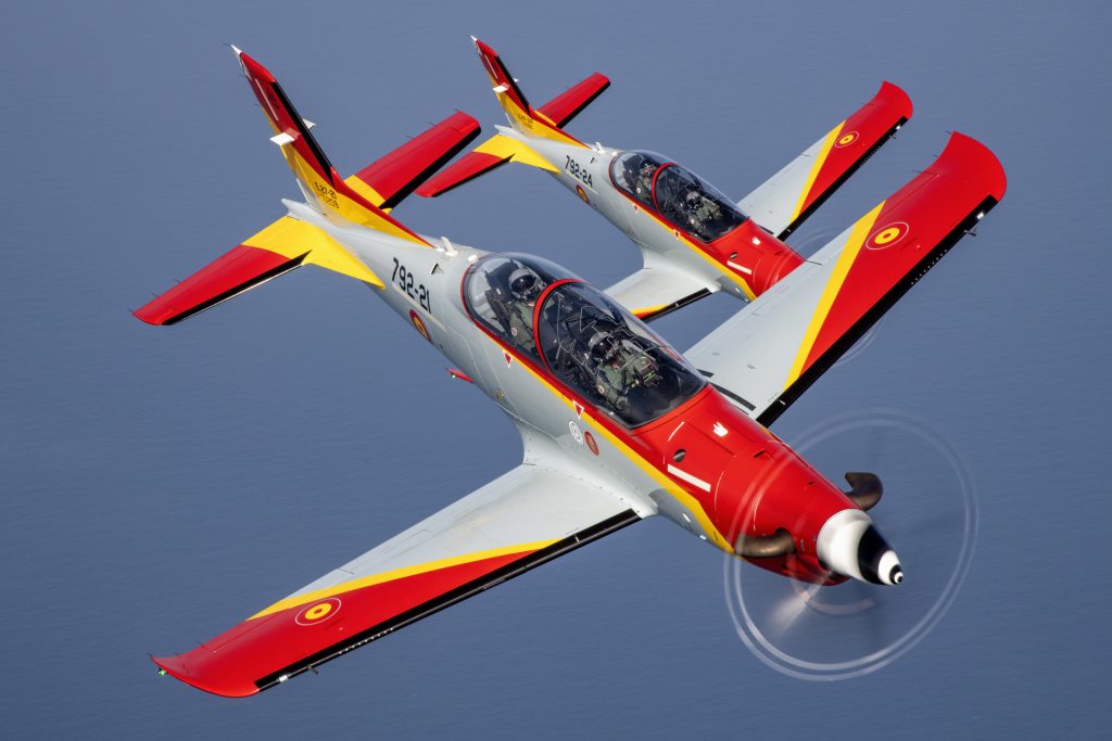 Felipe VI en la despedida de la Patrulla Águila