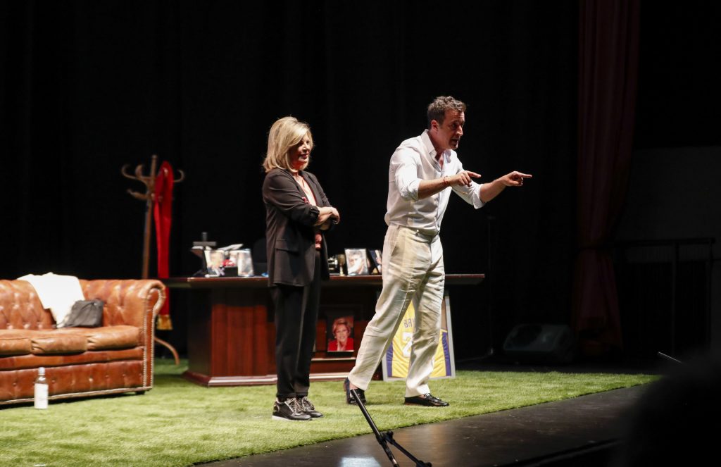 "Es un honor para Móstoles" Terelu Campos y César Lucendo