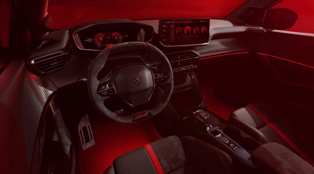 Interfaz digital inmersiva Peugeot E-208 GTi
