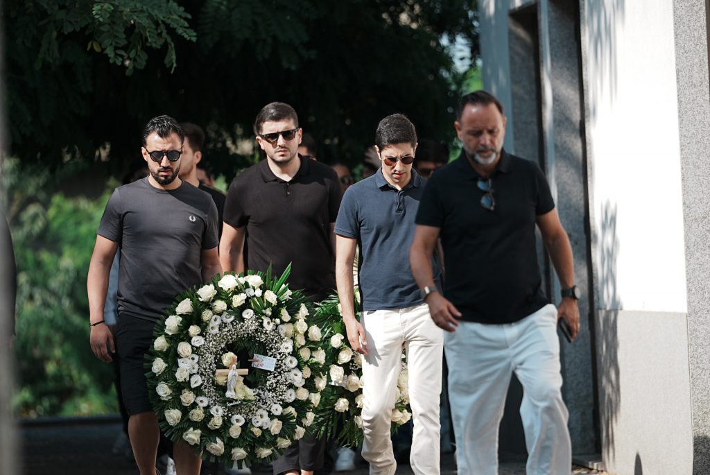 En el entierro de Diogo Jota y André Silva