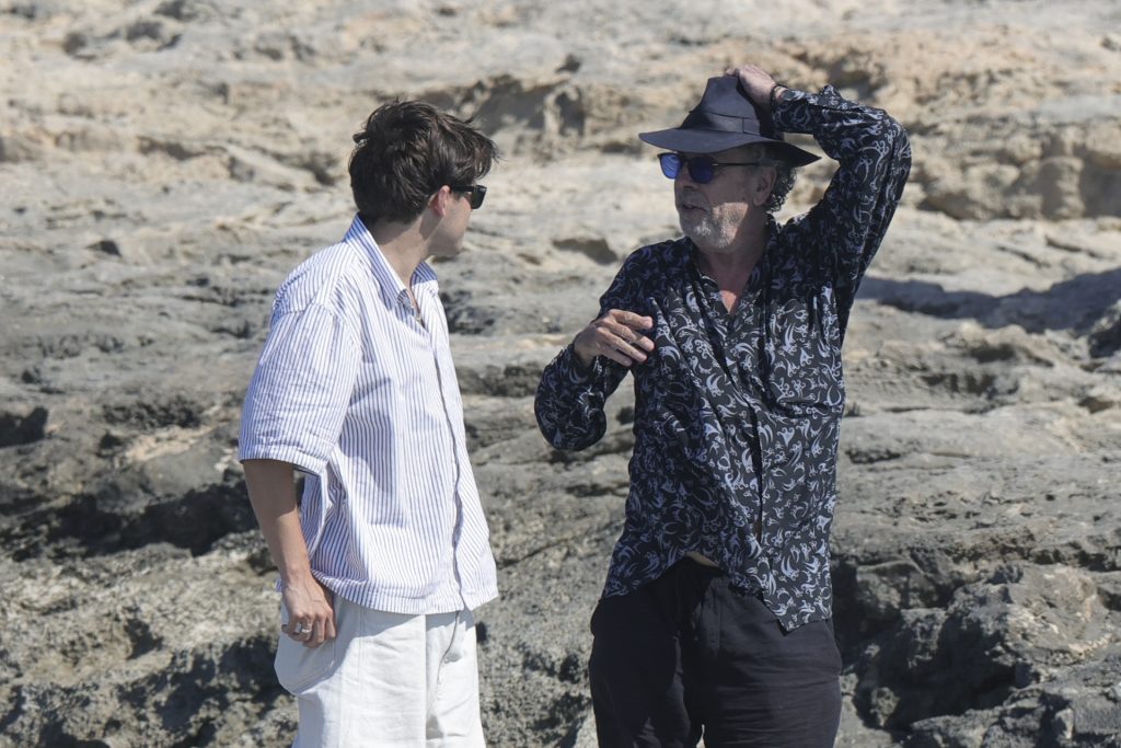 Tim Burton y su hijo Billy Ray 
