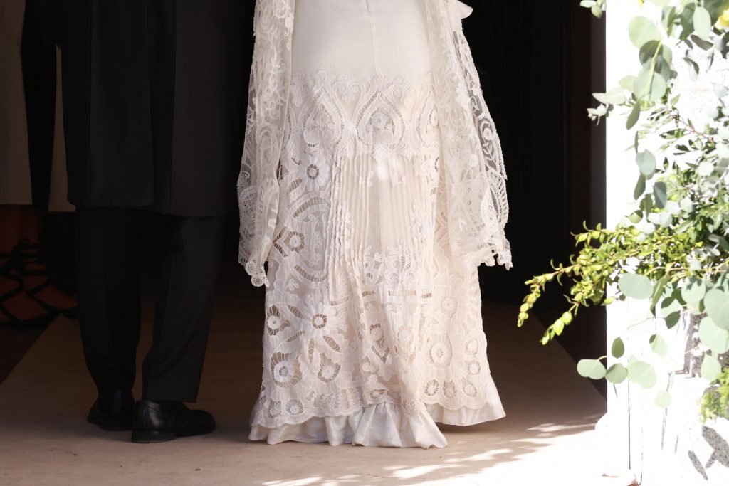 Falda de lino Boda de Jaime Martínez-Bordiú Aznar y Andrea García Charcos