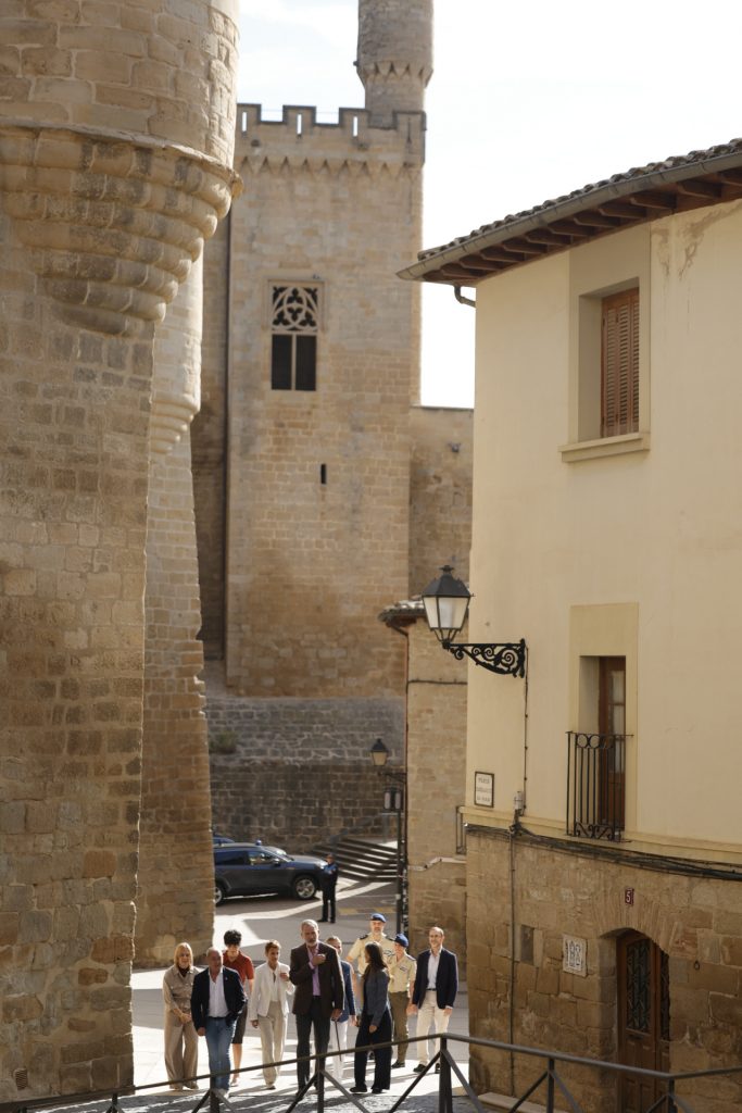 Palacio Real de Olite Visita oficial de los Reyes y la Princesa a la Comunidad Foral de Navarra