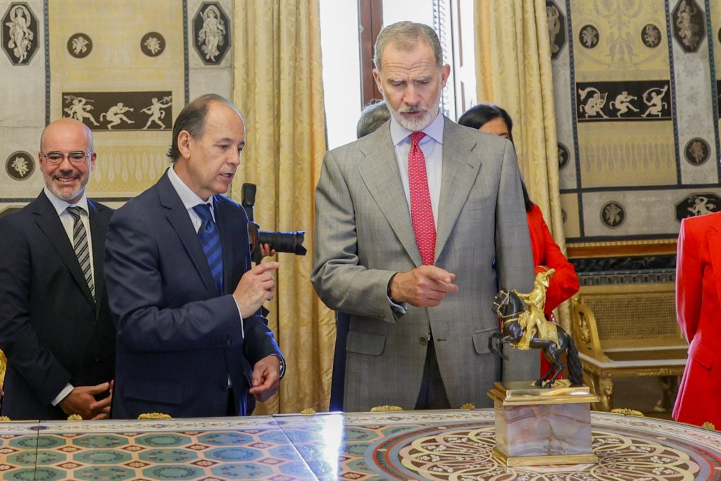 El rey Felipe VI en la Casa del Labrador de Aranjuez