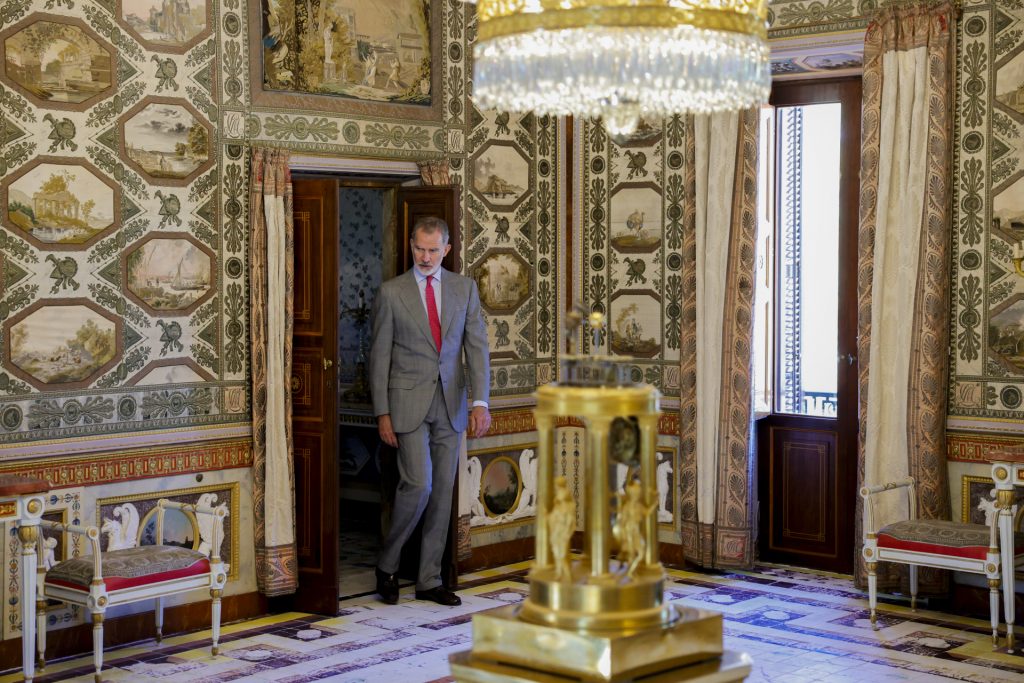 El rey Felipe VI en la Casa del Labrador de Aranjuez