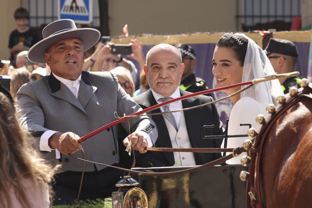 La novia llegó en el carruaje familiar Boda de Cayetano Martínez de Irujo y Bárbara Mirjan