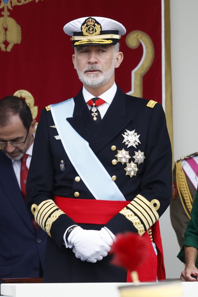 La Familia Real durante los actos del día de la Hispanidad