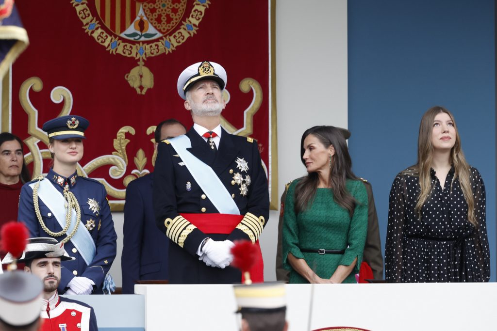 La Familia Real durante los actos del día de la Hispanidad