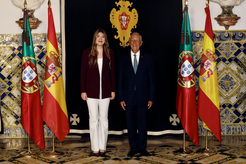La infanta Sofía y Marcelo Rebelo de Sousa