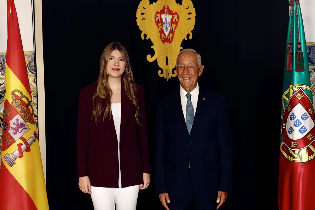 La infanta Sofía y Marcelo Rebelo de Sousa