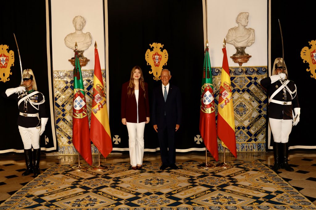 La infanta Sofía y Marcelo Rebelo de Sousa