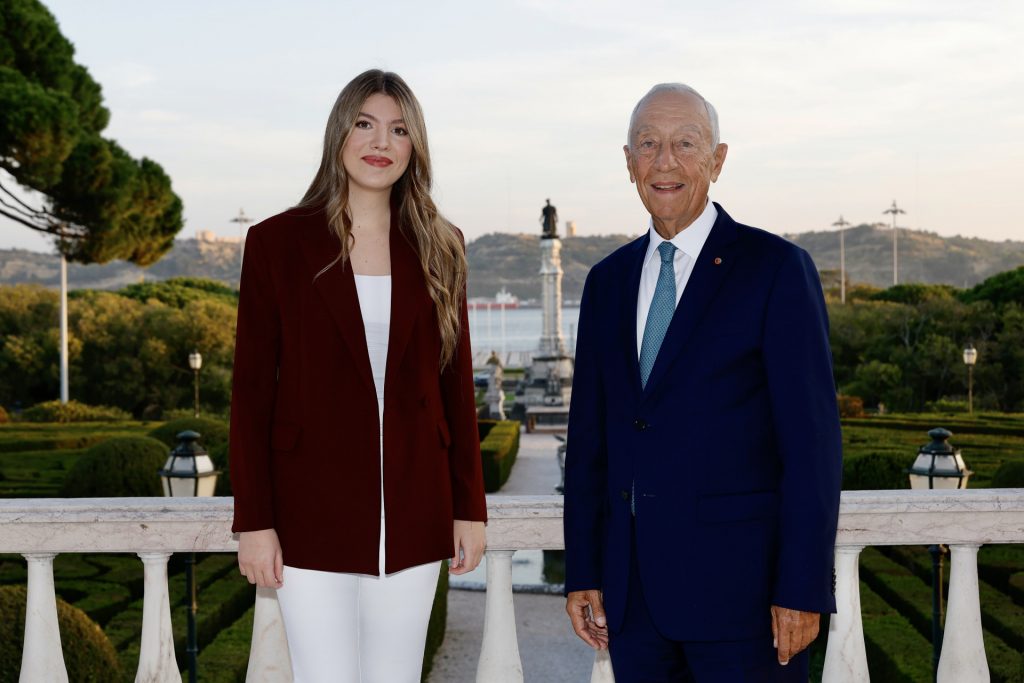 La infanta Sofía y Marcelo Rebelo de Sousa