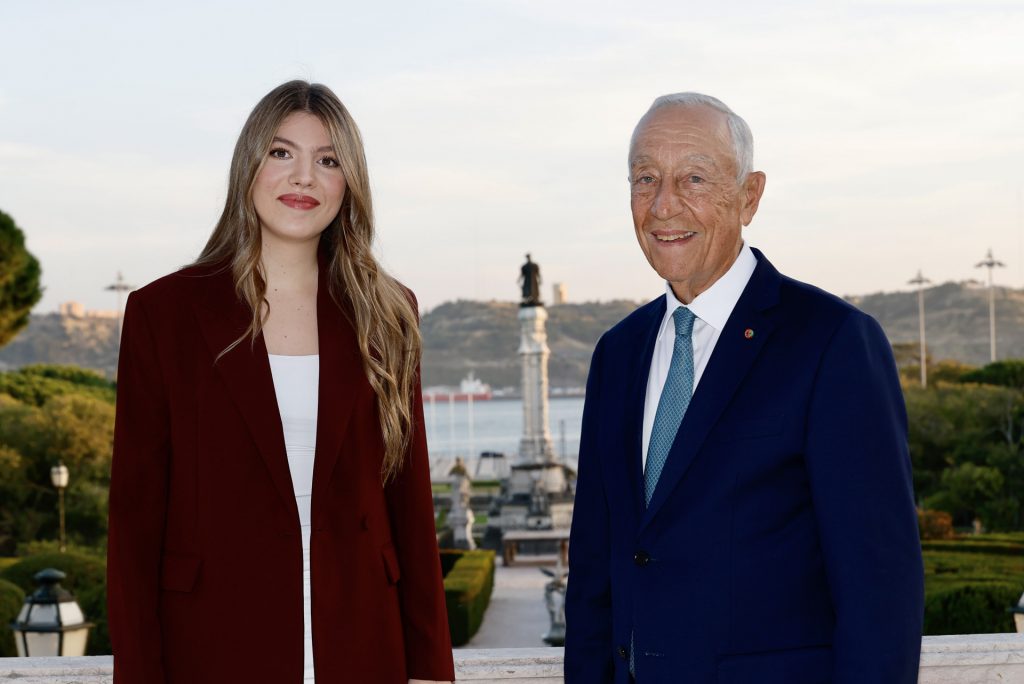 La infanta Sofía y Marcelo Rebelo de Sousa