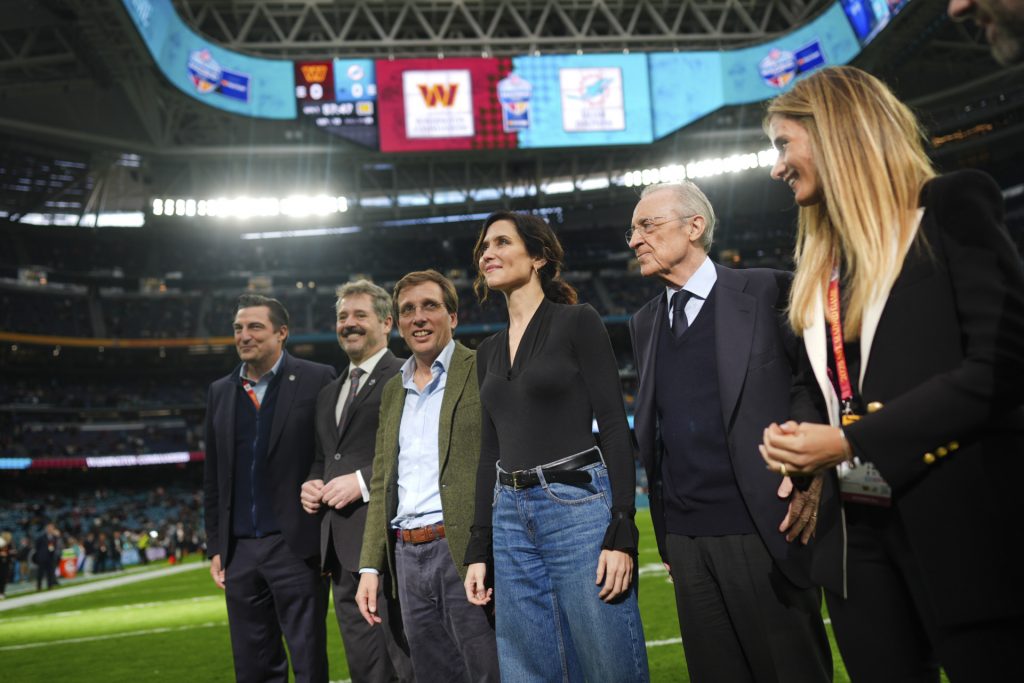 José Luis Martínez-Almeida, Isabel Díaz Ayuso y Florentino Pérez