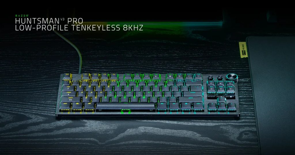 Huntsman V3 Pro Low-Profile Tenkeyless 8KHz Analog Optical Keyboard | Razer United Kingdom