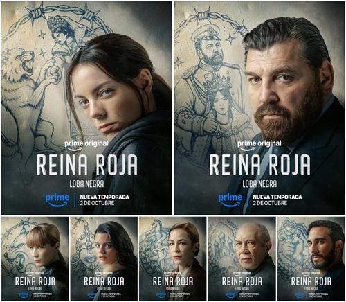 ‘Reina Roja’ muestra sus nuevos pósteres antes del estreno de la segunda temporada en Prime Video