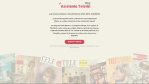 RTVE presenta 'Telerín', una nueva forma de descubrir la historia de TVE con inteligencia artificial